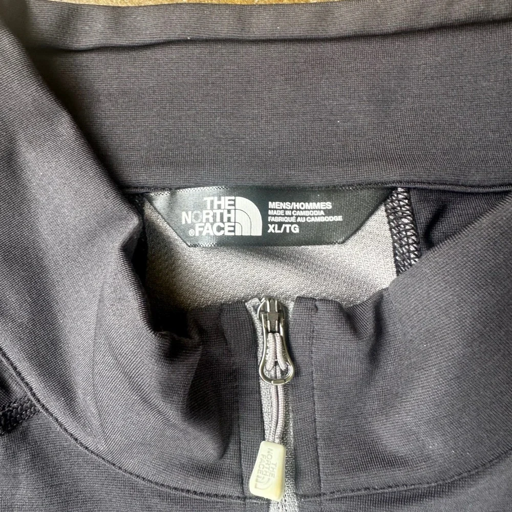 The North Face 1/4 Zip Pullover Mens XL Black Long Sleeve Athletic Outdoors Gorp